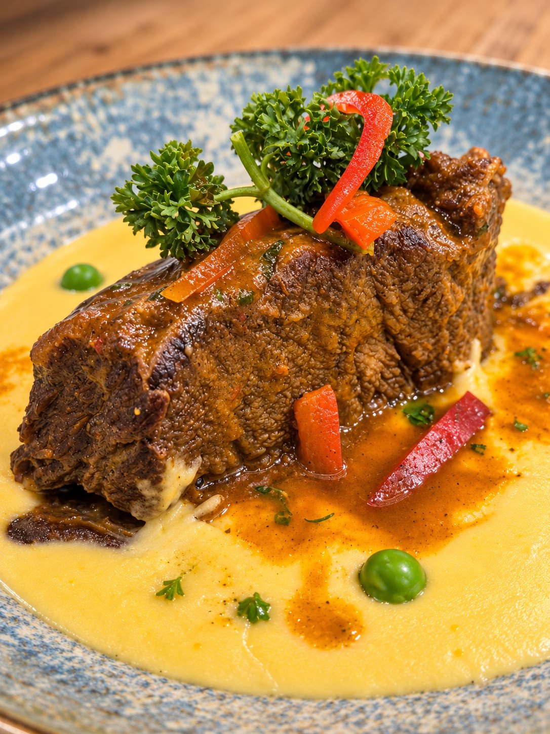 Asado de tira con puré